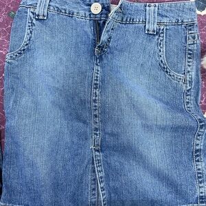 Hydraulic Blue Denim Skirt